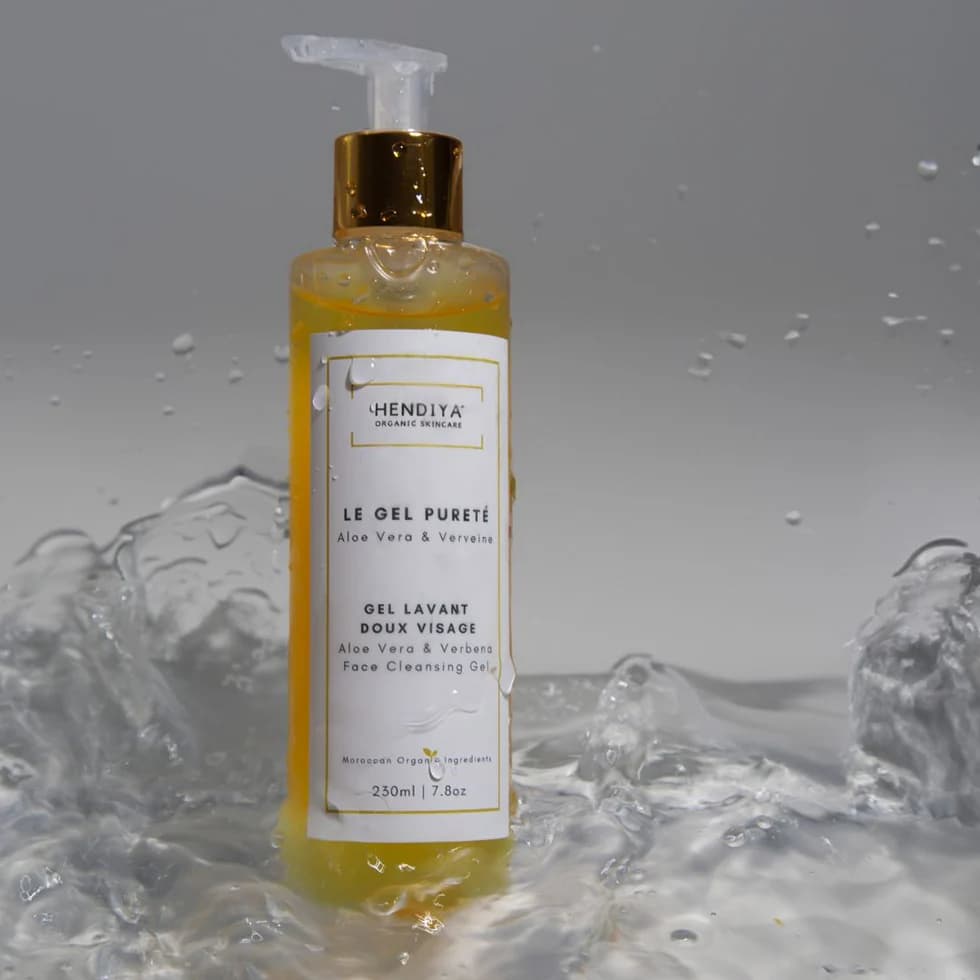 Gel Limpiador Facial Suave, Argán, Aloe Vera y Verbena
